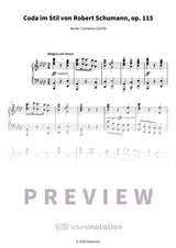 Coda im Schumann-Stil über „Ach du lieber Augustin“ - Preview Page 1