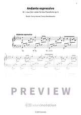 Vier Lieder für das Pianoforte op. 6 - Preview Page 1