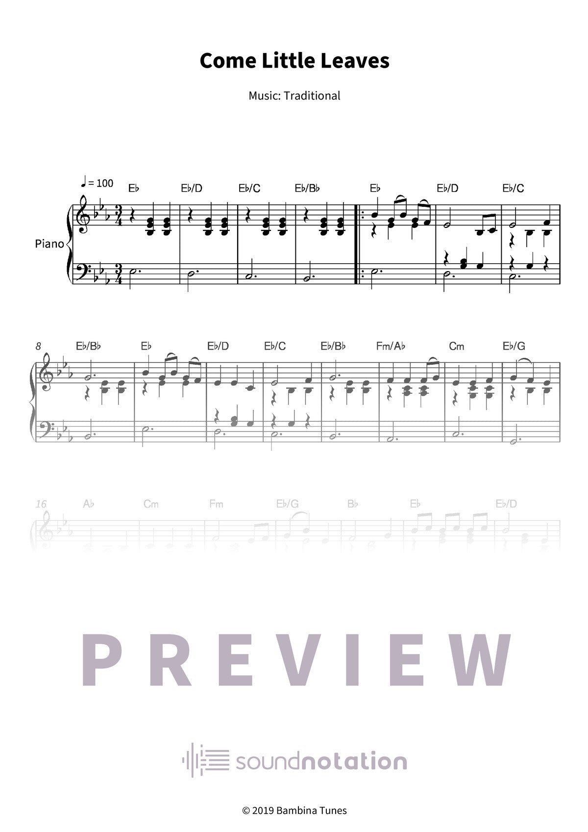 Come Little Leaves - Preview Page 1