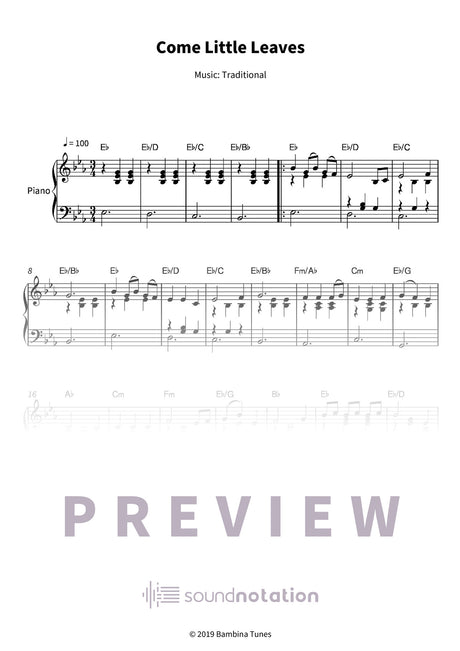 Come Little Leaves - Preview Page 1