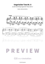 Ungarischer Tanz Nr. 8 - Preview Page 1
