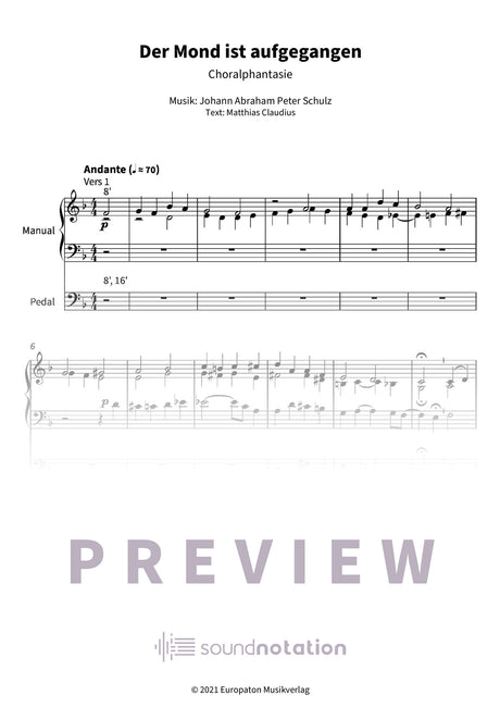 Der Mond ist aufgegangen - Preview Page 1
