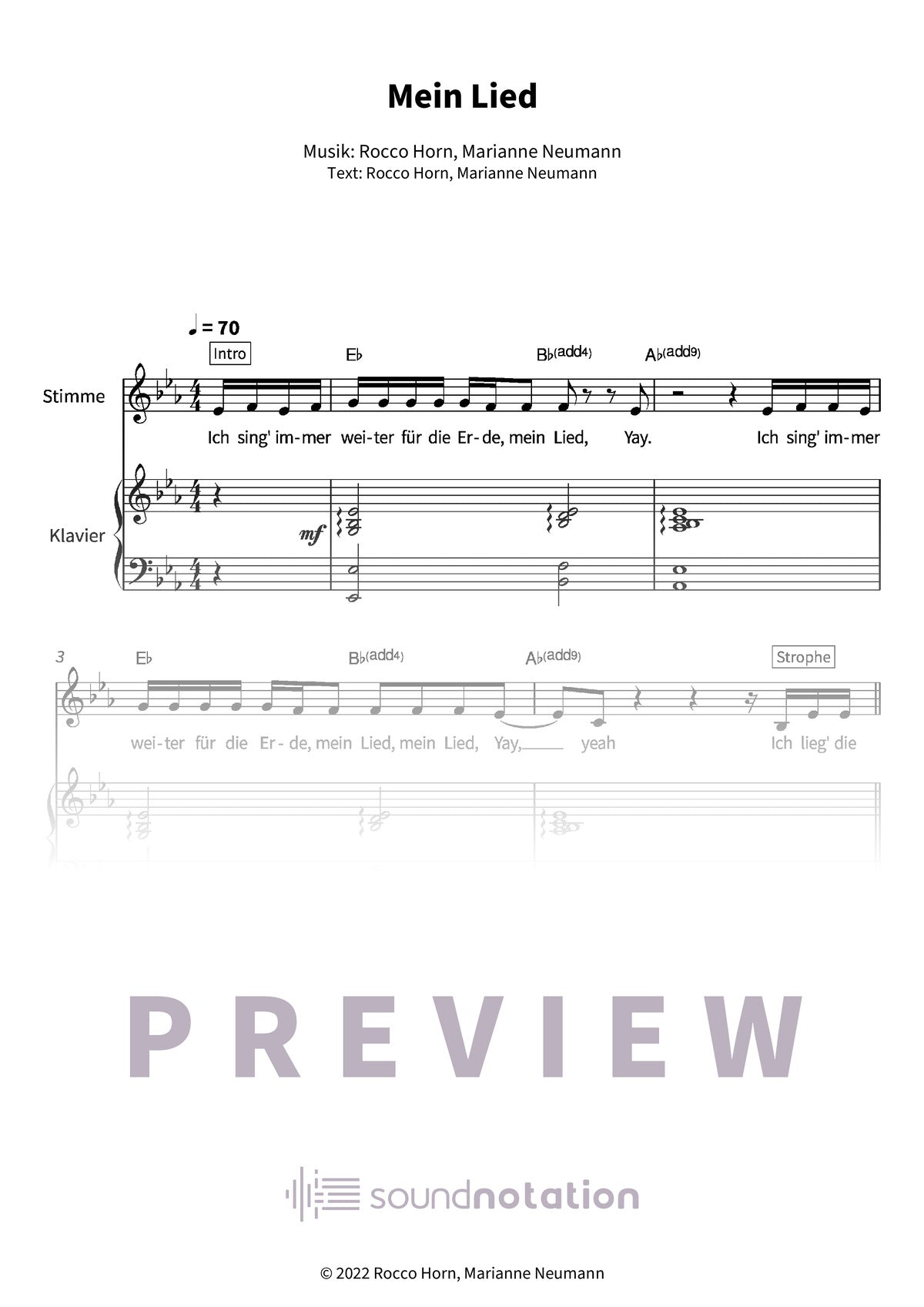 Mein Lied - Preview Page 1
