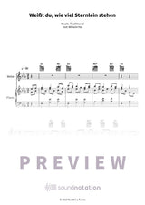Weißt du, wie viel Sternlein stehen - Preview Page 1