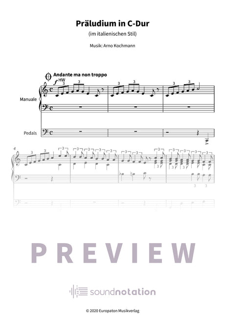 Präludium in C-Dur - Preview Page 1