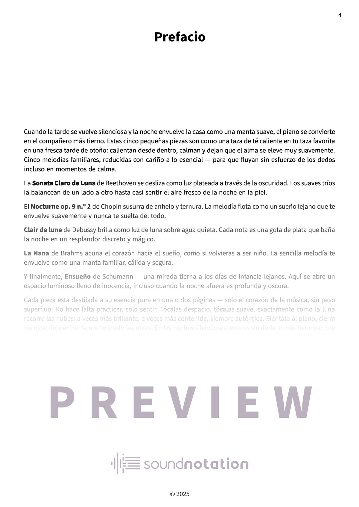 Piezas nocturnas soñadoras - Preview Page 1
