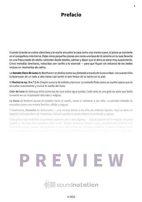 Piezas nocturnas soñadoras - Preview Page 1