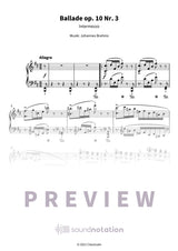 Ballade op. 10 Nr. 3 - Preview Page 1