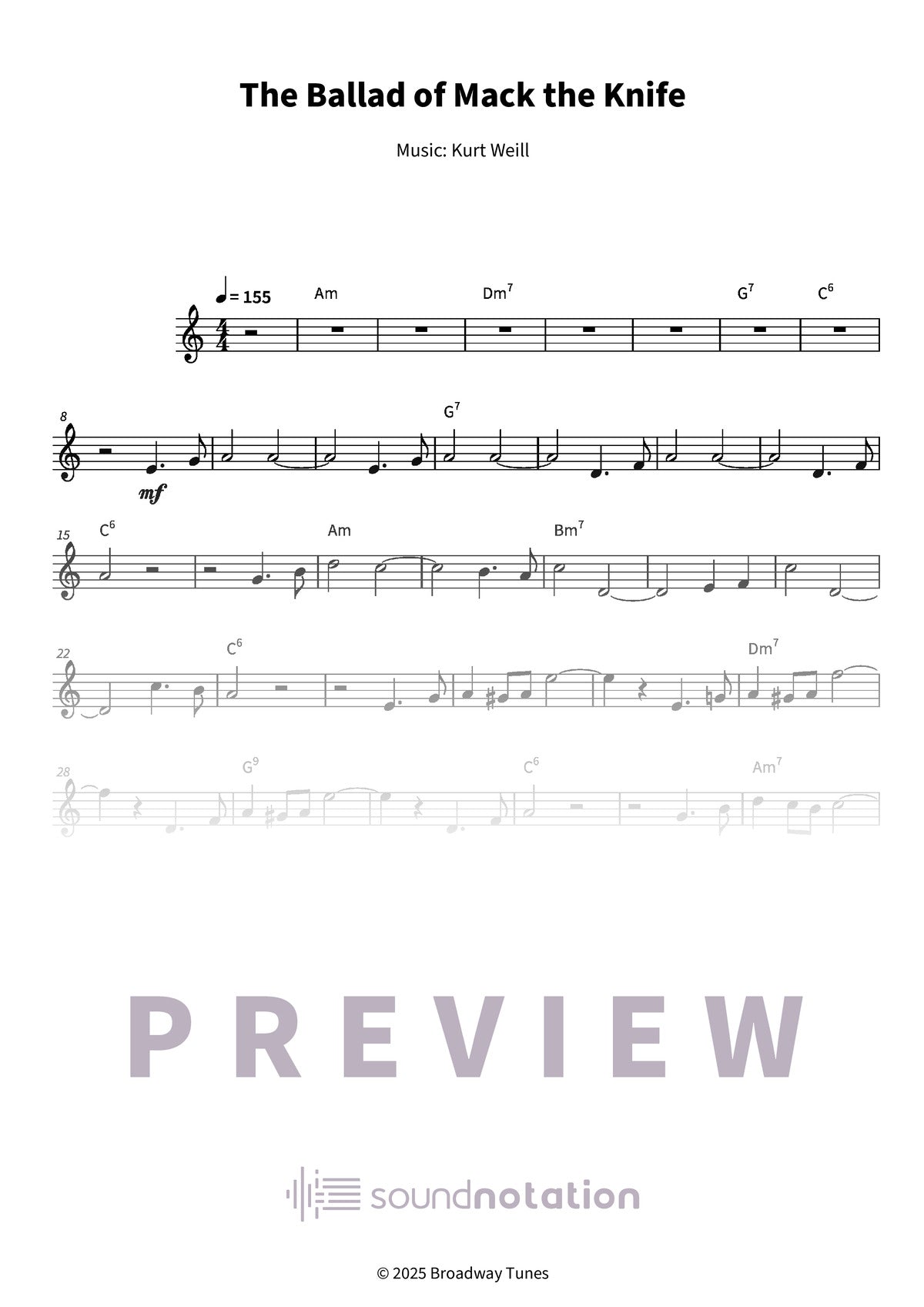 The Ballad of Mack the Knife - Preview Page 1