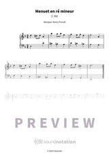 Menuet en ré mineur - Preview Page 1