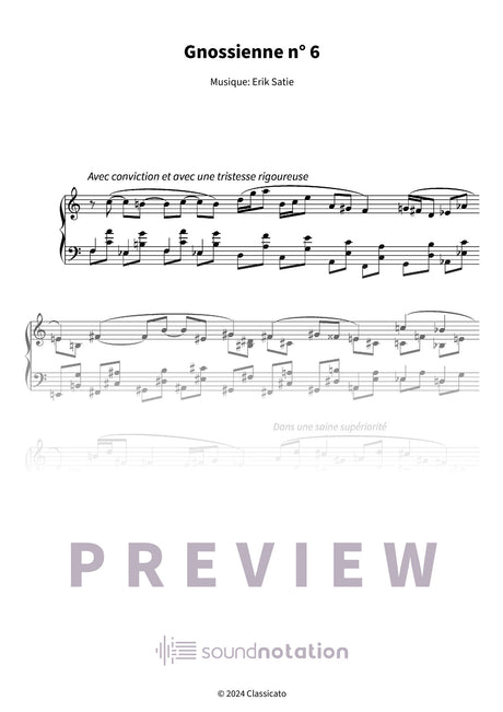 Gnossienne n° 6 - Preview Page 1