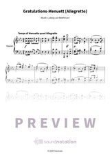 Gratulations-Menuett (Allegretto) - Preview Page 1