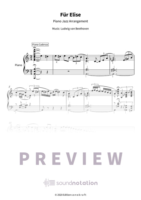 Für Elise - Preview Page 1
