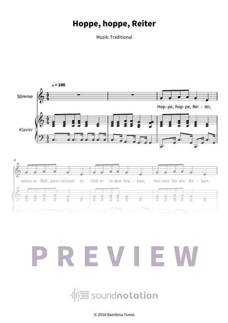 Hoppe, hoppe, Reiter - Preview Page 1