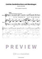 Lied des Sandmännchens und Abendsegen - Preview Page 1