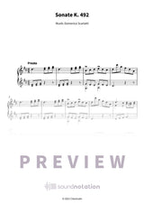 Sonate K. 492 - Preview Page 1