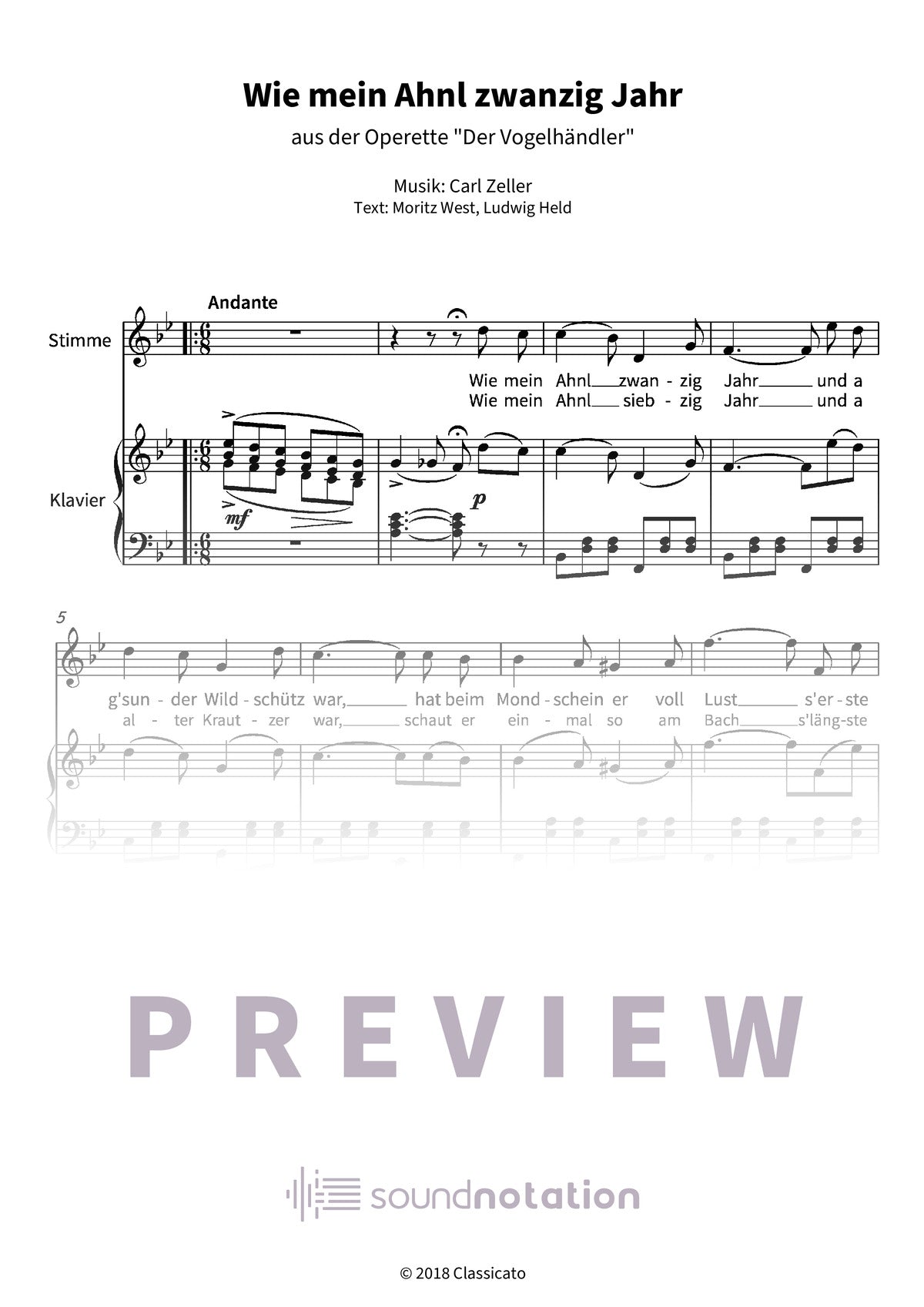 Wie mein Ahnl zwanzig Jahr - Preview Page 1