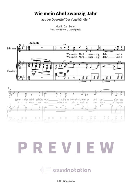Wie mein Ahnl zwanzig Jahr - Preview Page 1