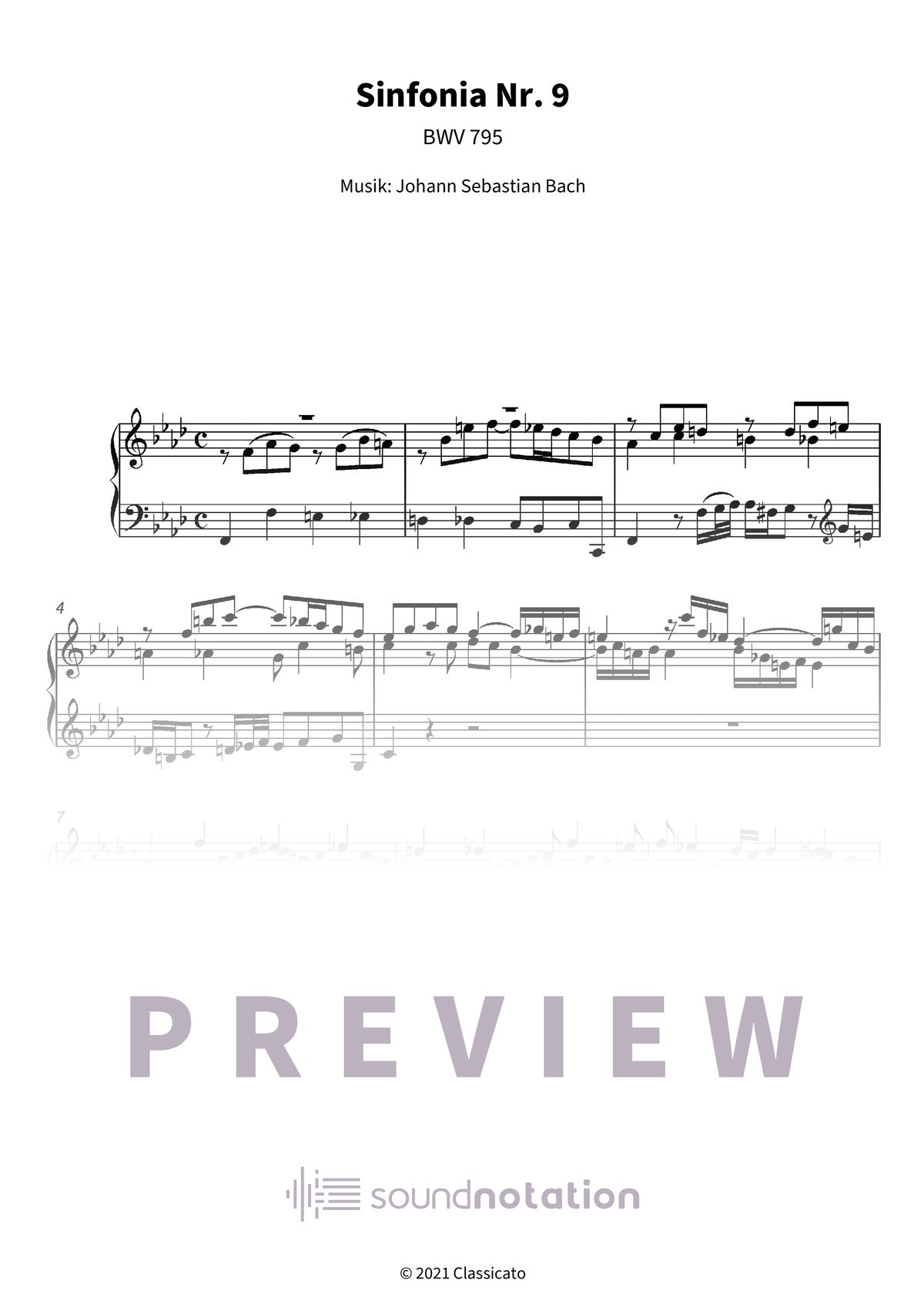 Sinfonia Nr. 9 - Preview Page 1