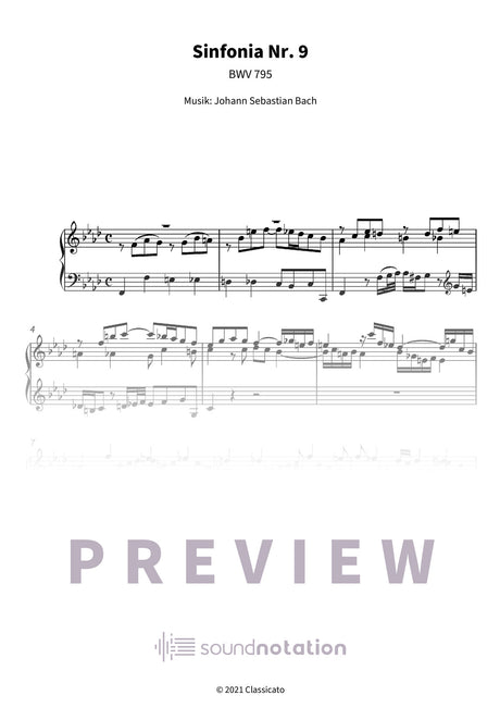 Sinfonia Nr. 9 - Preview Page 1