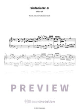Sinfonia Nr. 8 - Preview Page 1