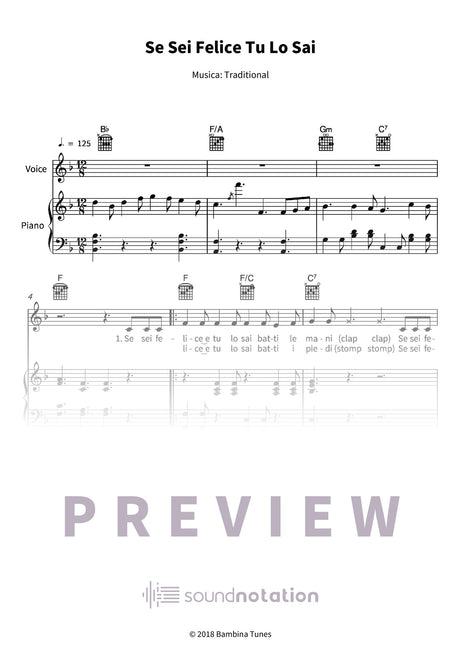 Se Sei Felice Tu Lo Sai - Preview Page 1