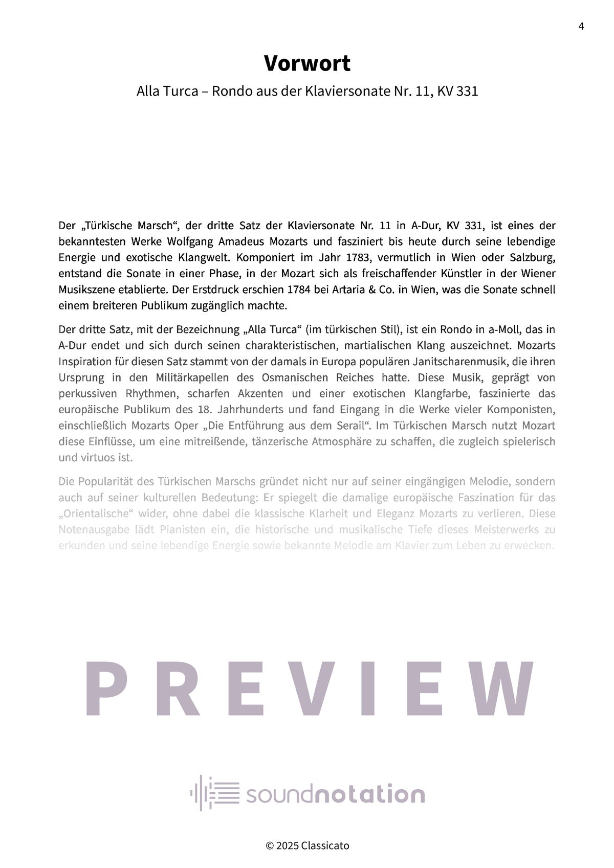 Türkischer Marsch - Preview Page 1
