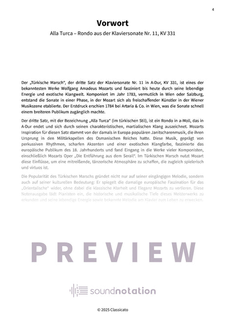 Türkischer Marsch - Preview Page 1