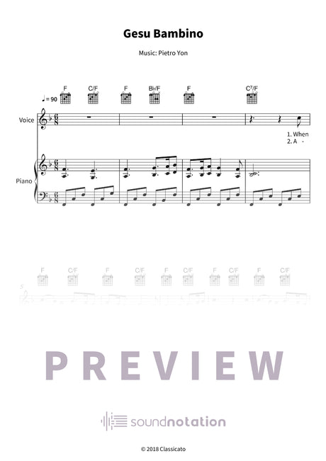 Gesu Bambino - Preview Page 1
