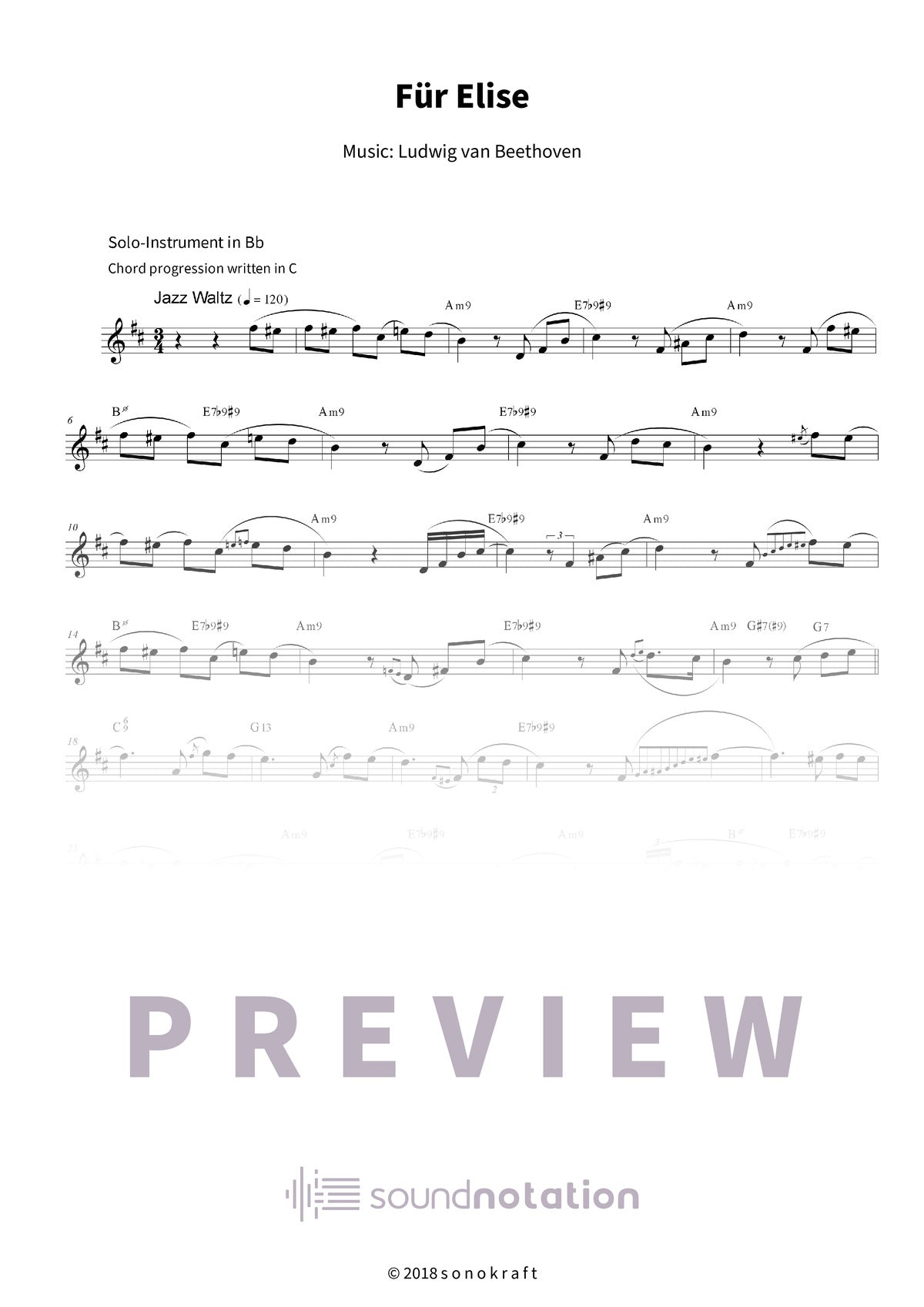 Für Elise - Preview Page 1