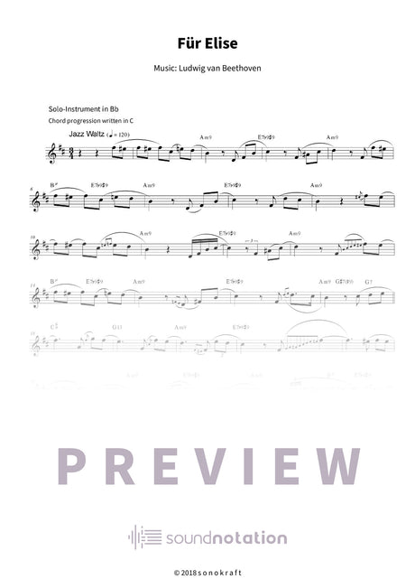 Für Elise - Preview Page 1