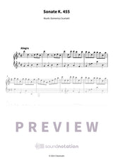 Sonate K. 455 - Preview Page 1