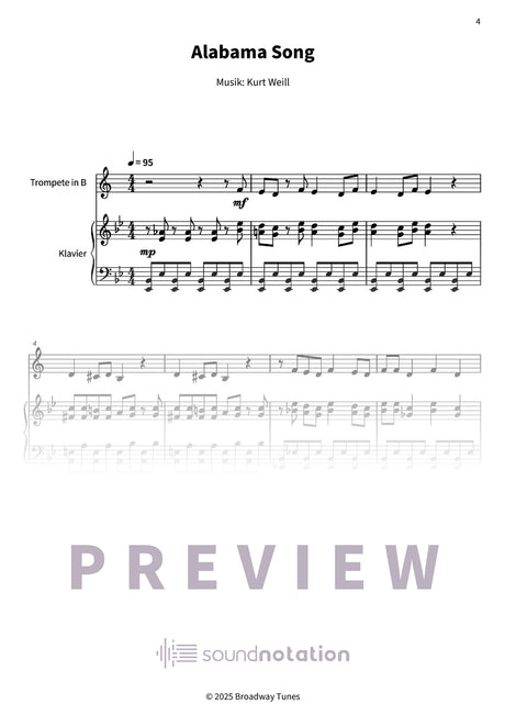 Alabama Song - Preview Page 1