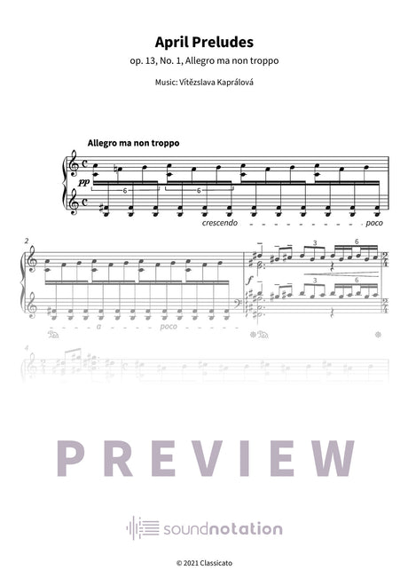 April Preludes - Preview Page 1