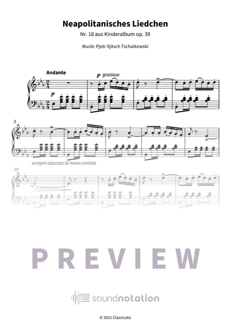 Neapolitanisches Liedchen - Preview Page 1