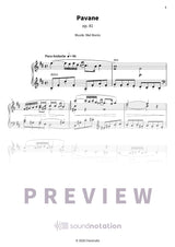 Pavane, Sarabande und Bourrée - Preview Page 1