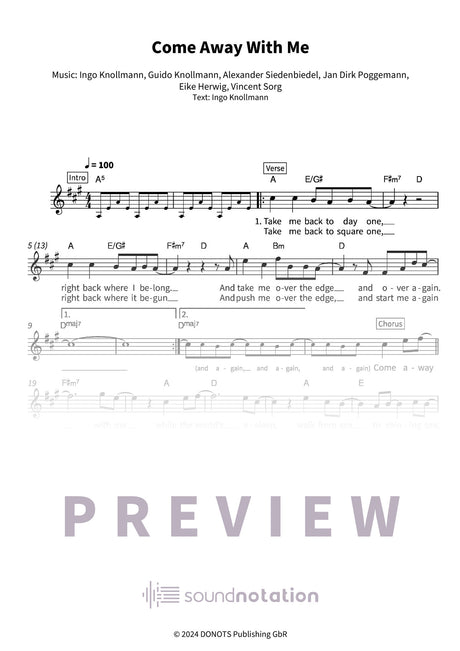 Come Away With Me - Preview Page 1