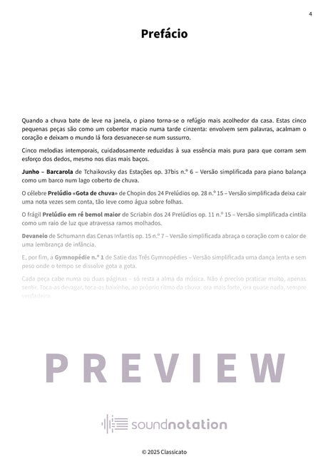 Gotas de chuva no piano - Preview Page 1