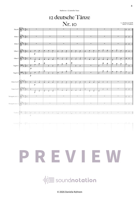 Deutscher Tanz Nr. 10 - Preview Page 1