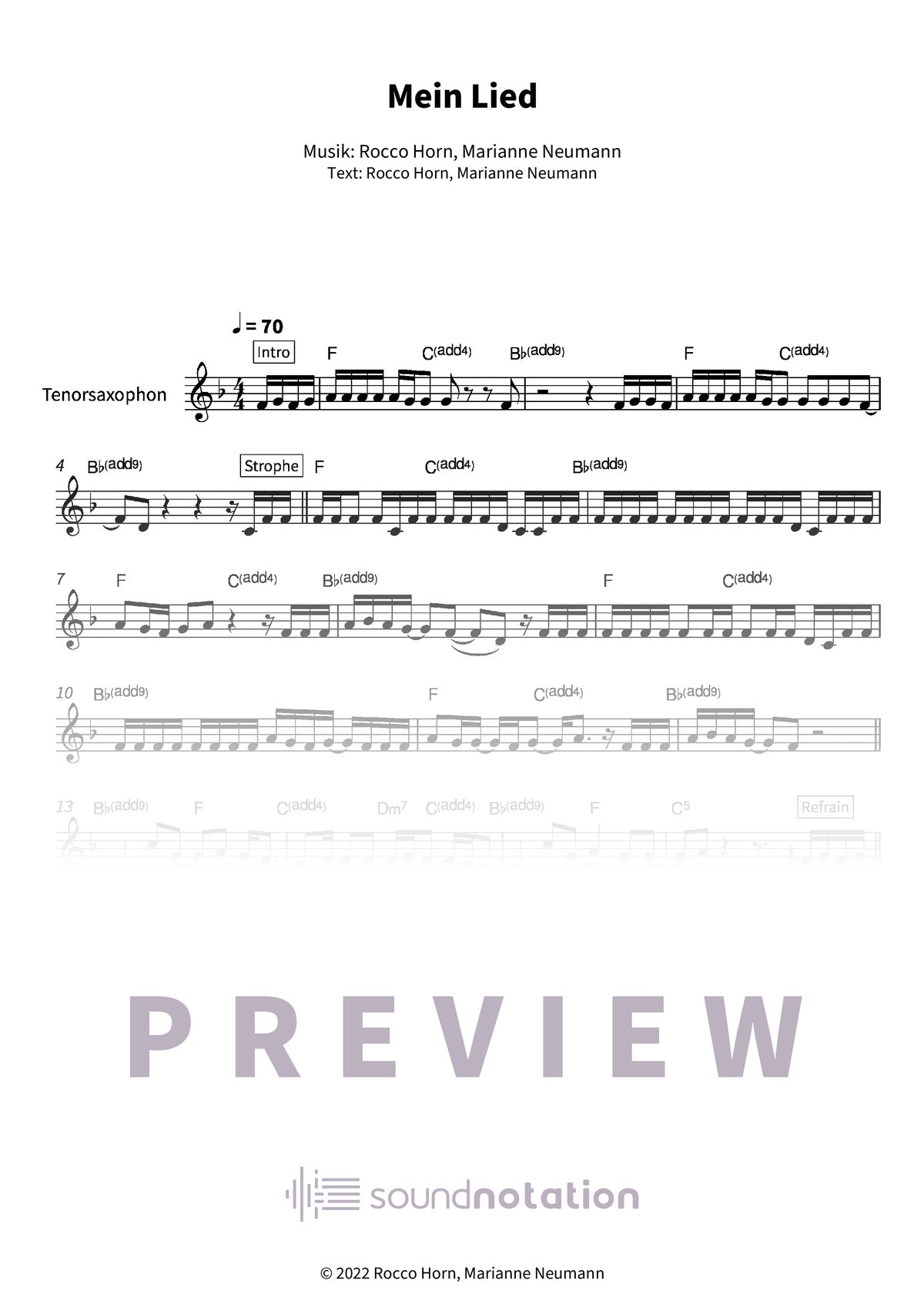 Mein Lied - Preview Page 1