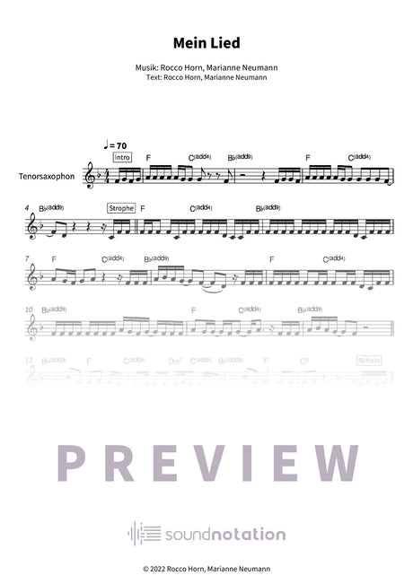 Mein Lied - Preview Page 1