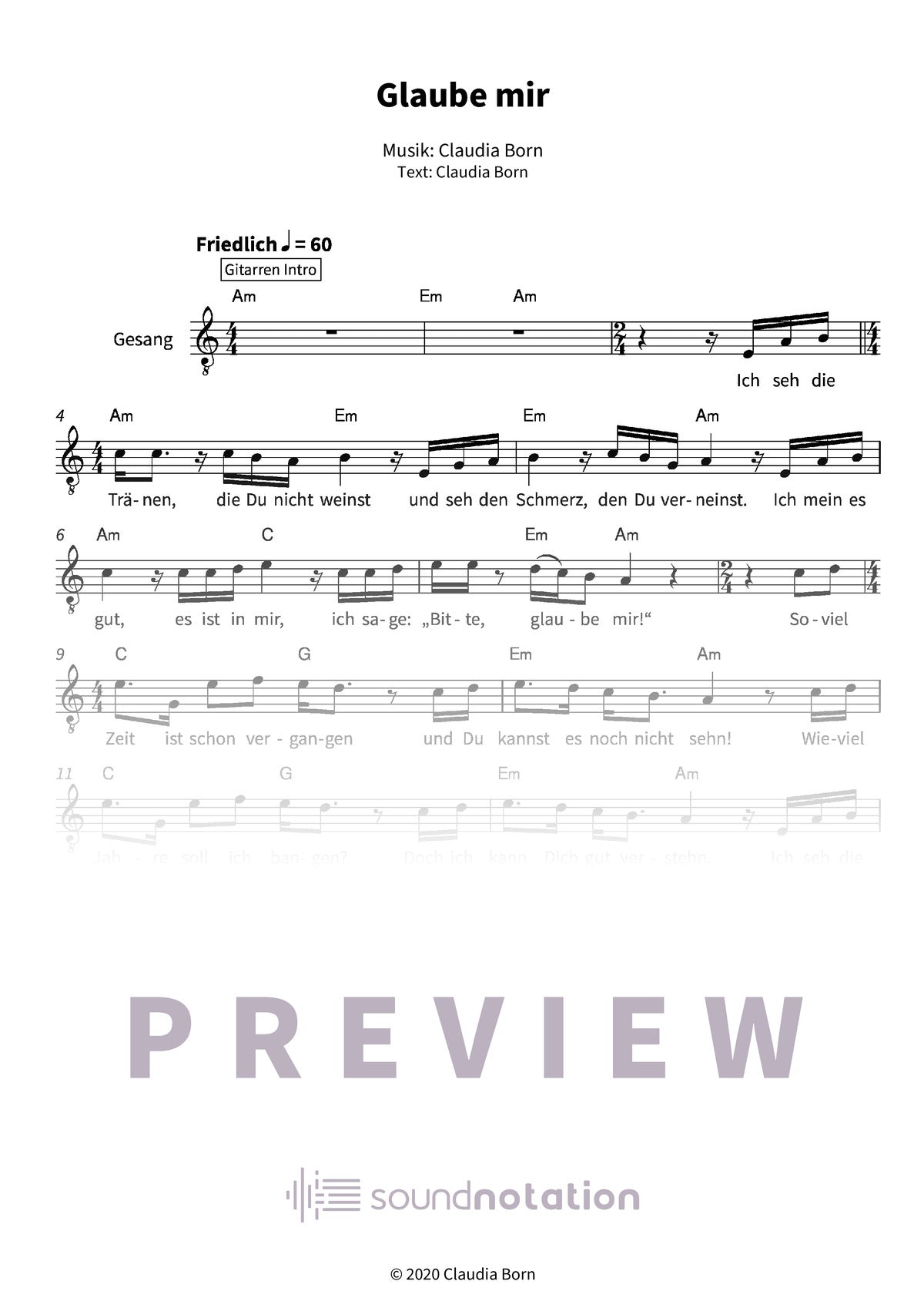 Glaube mir - Preview Page 1