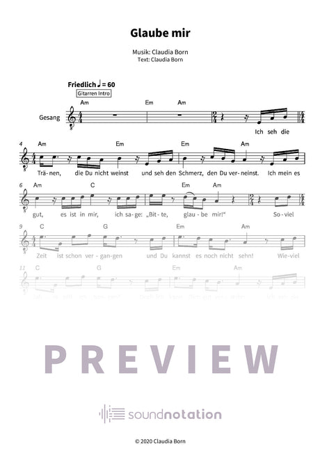 Glaube mir - Preview Page 1