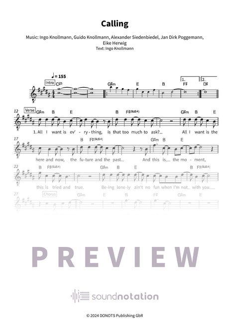 Calling - Preview Page 1