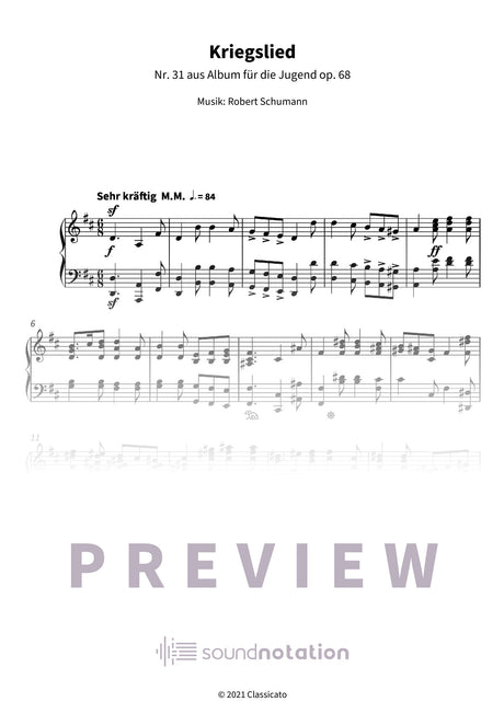 Kriegslied - Preview Page 1