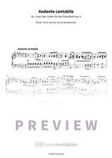 Andante cantabile - Preview Page 1