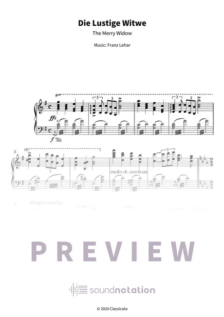Die Lustige Witwe - Preview Page 1