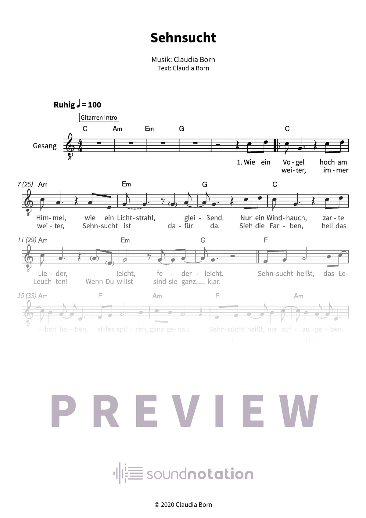 Sehnsucht - Preview Page 1
