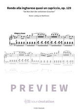 Rondo alla ingharese quasi un capriccio, op. 129 - Preview Page 1