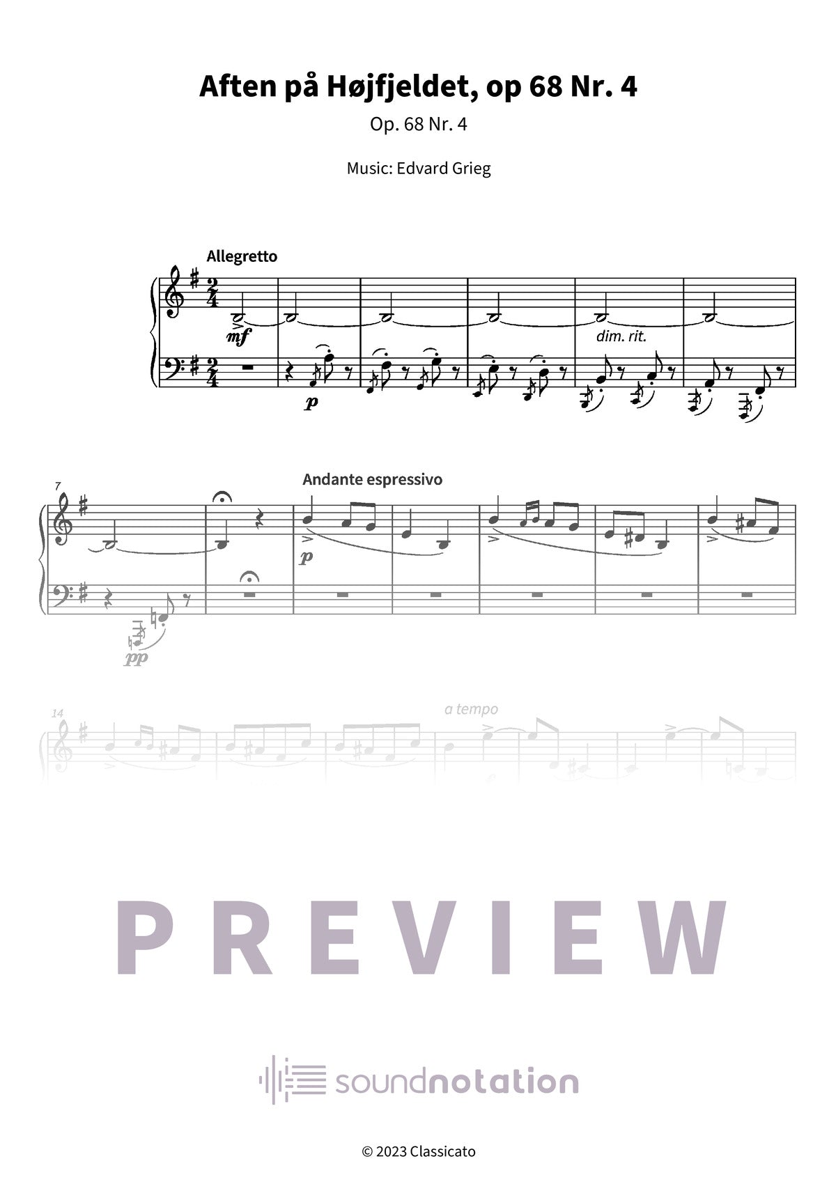 Aften på Højfjeldet - Preview Page 1